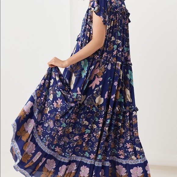 spell designs | wild bloom gown in navy - Picture 2 of 2